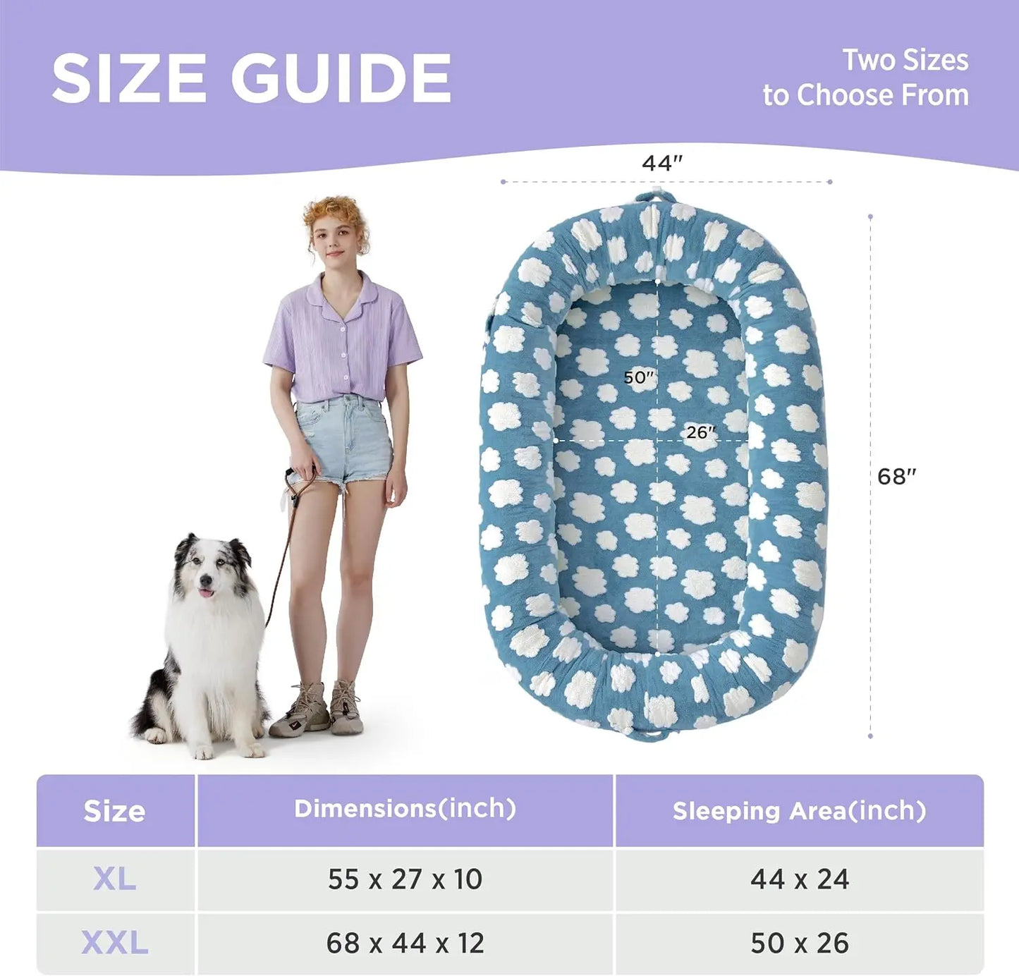 Calming Donut Dog & Cat Bed – Fluffy Plush Round Pet Bed for Anxiety Relief & Deep Sleep