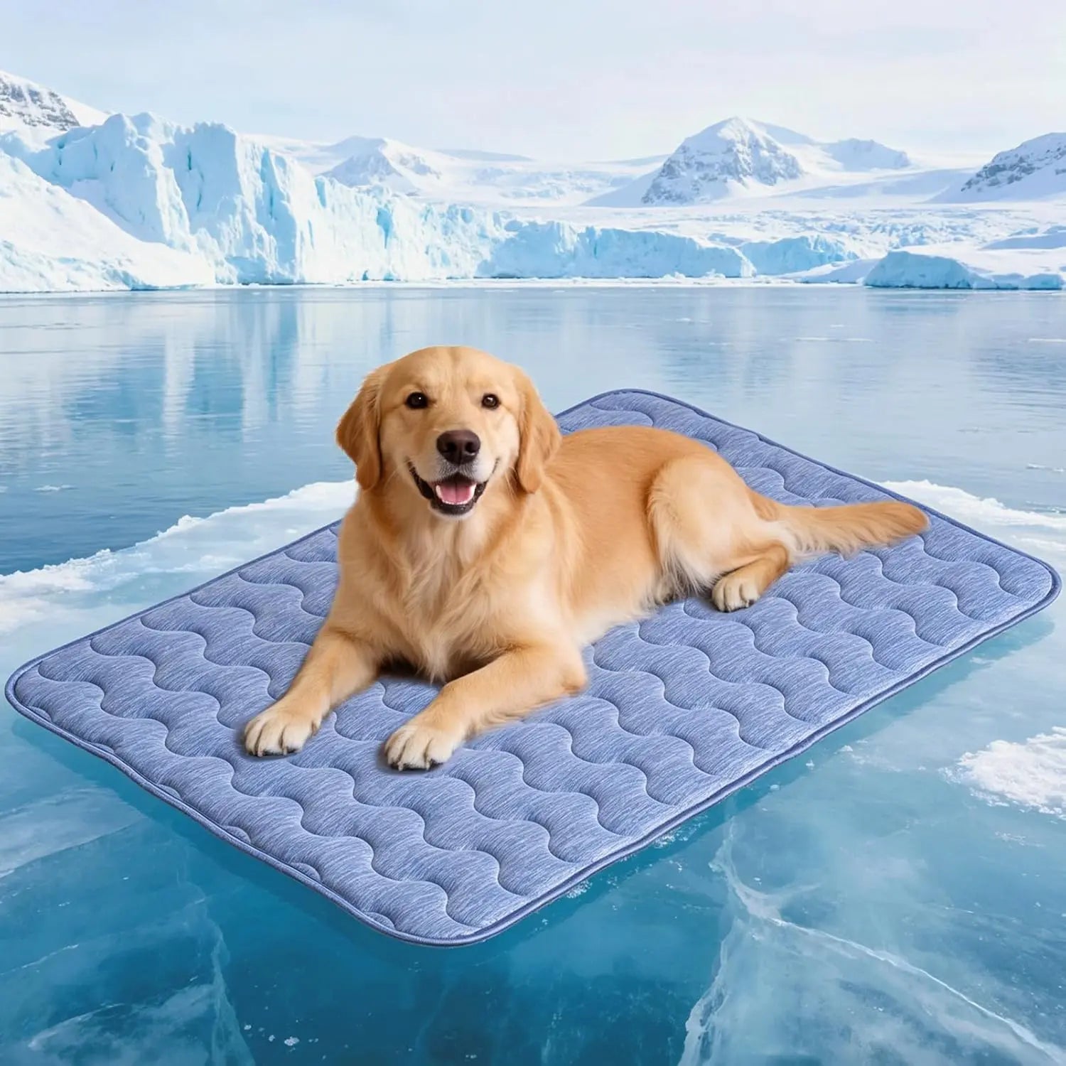 Premium Cooling Mat for Dogs – No Gel, No Electricity, Washable Non-Slip Summer Pad (Q-MAX>0.45)