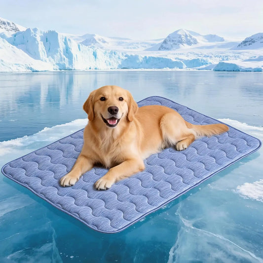 Premium Cooling Mat for Dogs – No Gel, No Electricity, Washable Non-Slip Summer Pad (Q-MAX>0.45)