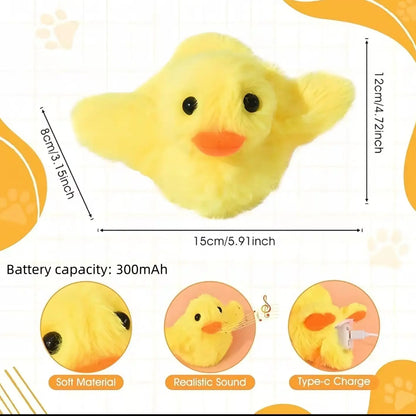 Flapping Duck Electronic Cat Toy – Realistic Motion-Activated Interactive Toy for Indoor Cats