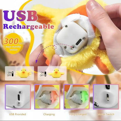 Flapping Duck Electronic Cat Toy – Realistic Motion-Activated Interactive Toy for Indoor Cats