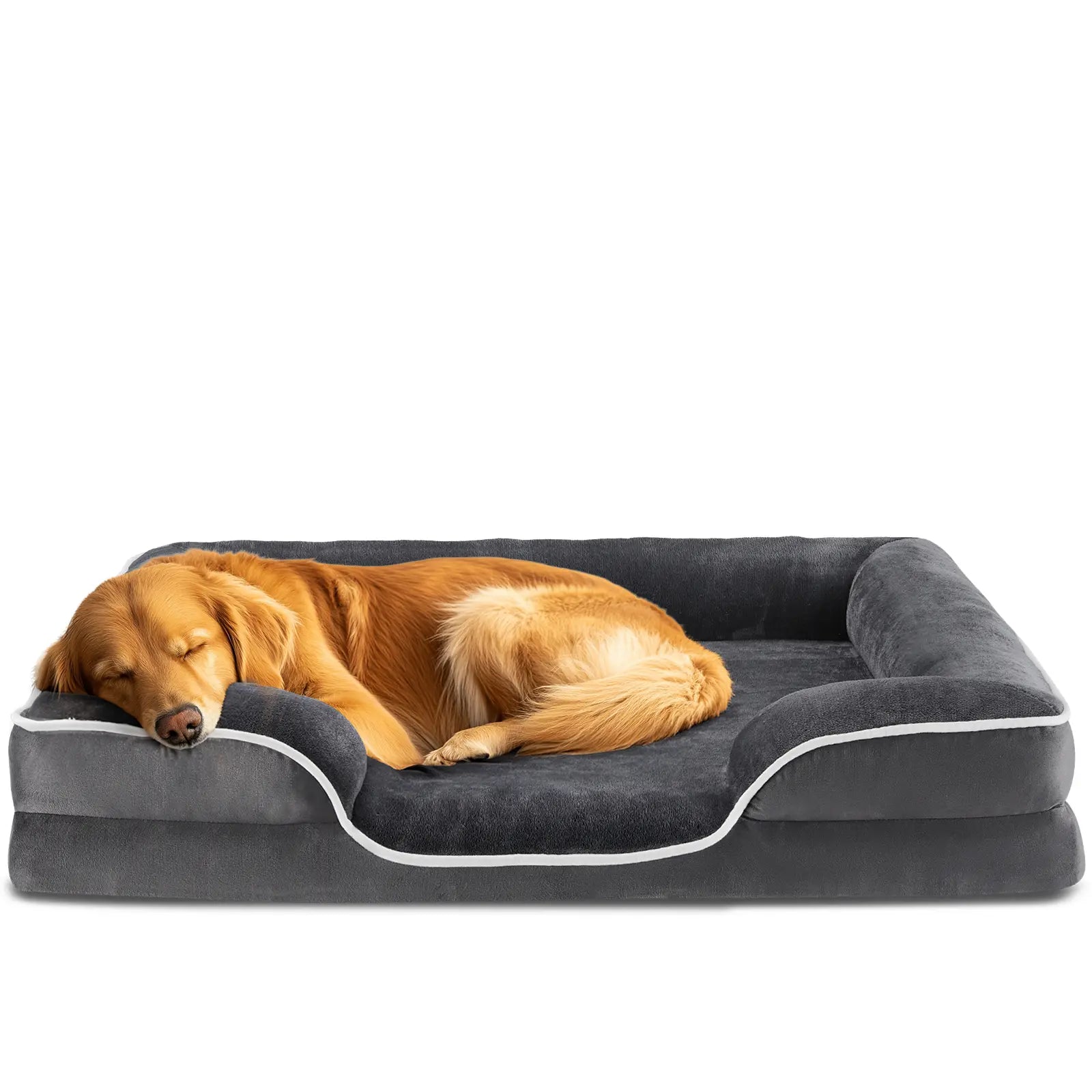 Orthopedic Memory Foam Dog Bed for Large Breeds – Joint Relief with Waterproof, Washable Cover