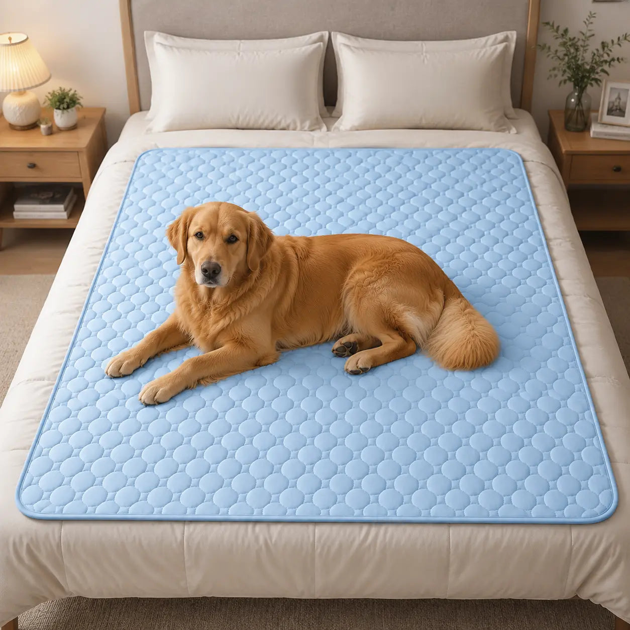 Premium Cooling Mat for Dogs – No Gel, No Electricity, Washable Non-Slip Summer Pad (Q-MAX>0.45)