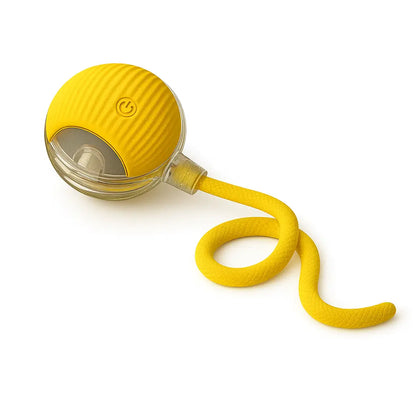 Interactive Cat & Dog Teaser Toy – Rolling Ball with 2 Bonus Tails for Endless Playtime
