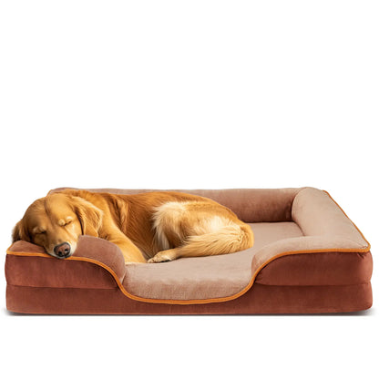 Orthopedic Memory Foam Dog Bed for Large Breeds – Joint Relief with Waterproof, Washable Cover