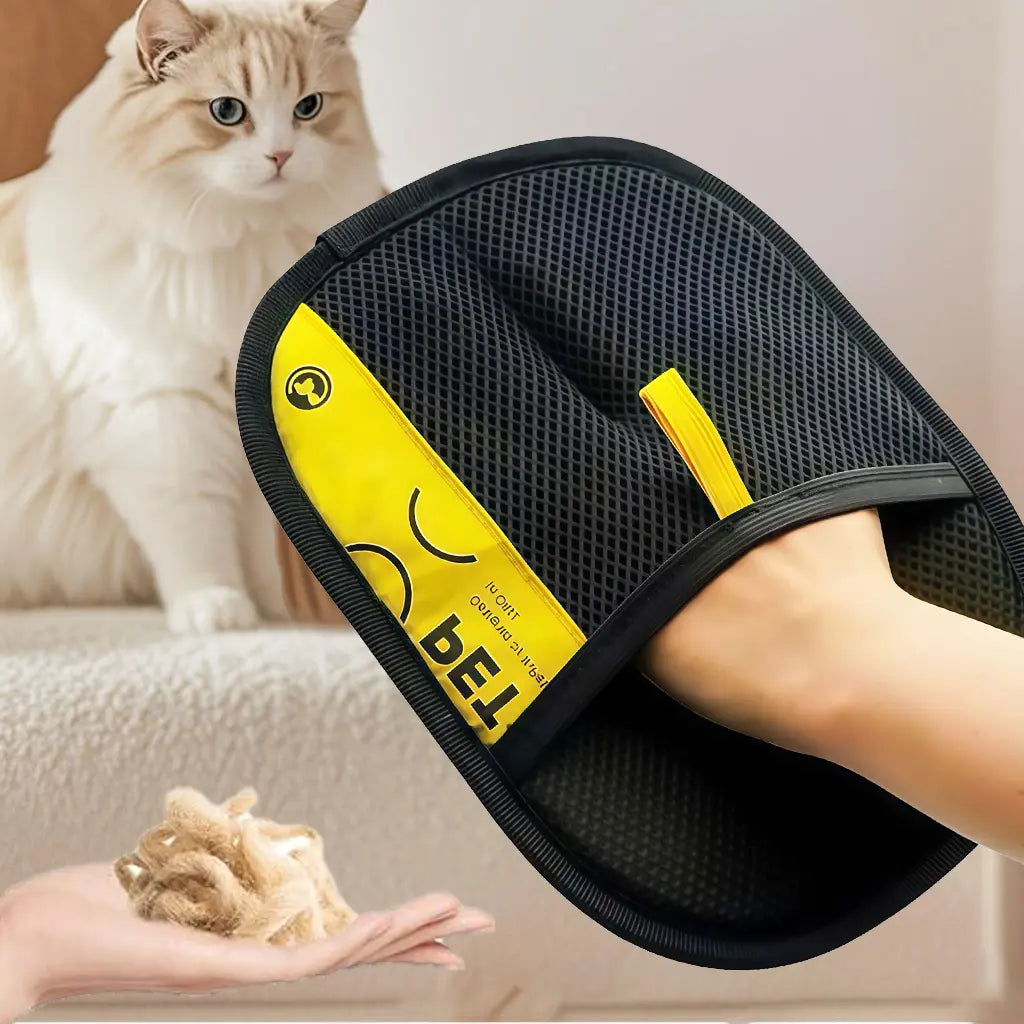Electrostatic Pet Hair Removal Gloves – Reusable Lint Remover for Furniture, Carpet & Car Seats