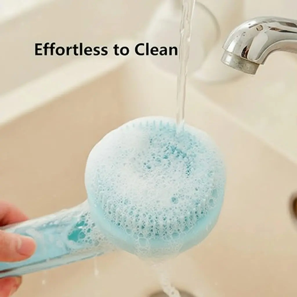 2-in-1 Pet Bath Brush with Soap Dispenser – Soft Silicone Grooming Scrubber for Dogs & Cats