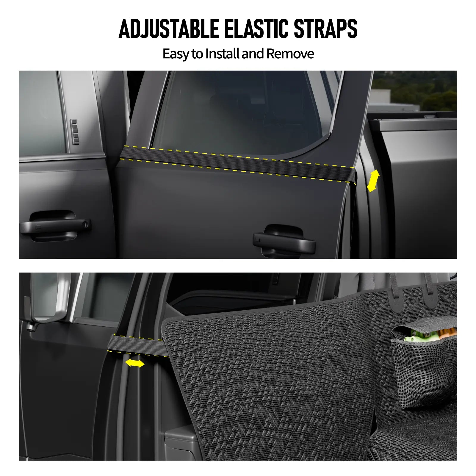 Waterproof Dog Car Seat Hammock Cover – Heavy Duty, 400 lbs Capacity, Fits Cars, SUVs & Trucks