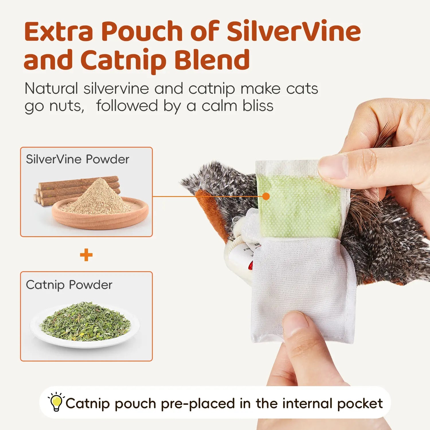 Lifelike Flapping & Chirping Bird Cat Toy – Rechargeable, Touch-Activated Interactive Kicker