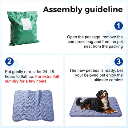 Premium Cooling Mat for Dogs – No Gel, No Electricity, Washable Non-Slip Summer Pad (Q-MAX>0.45)