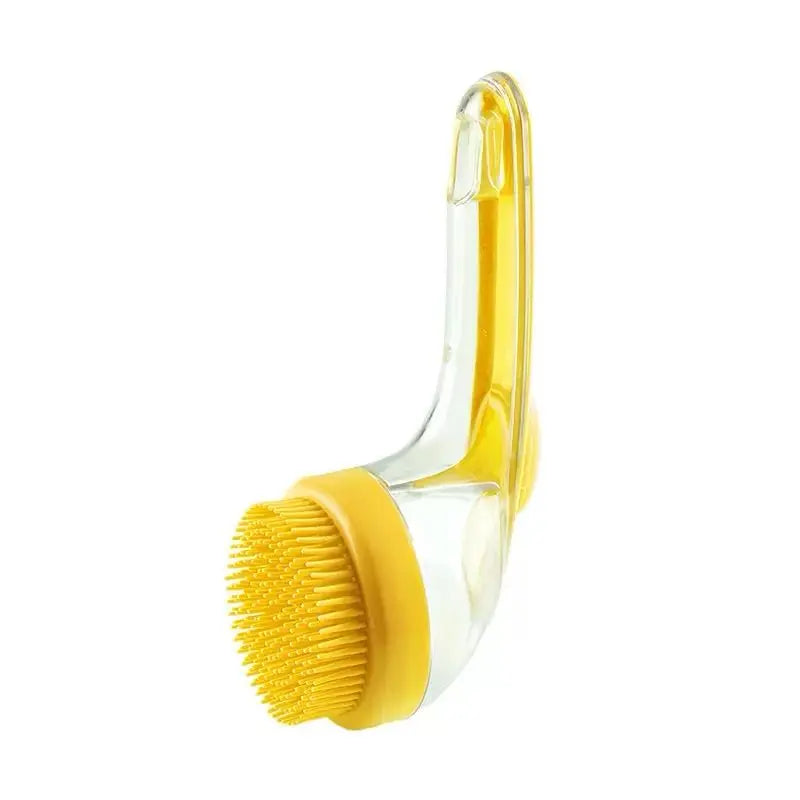 2-in-1 Pet Bath Brush with Soap Dispenser – Soft Silicone Grooming Scrubber for Dogs & Cats