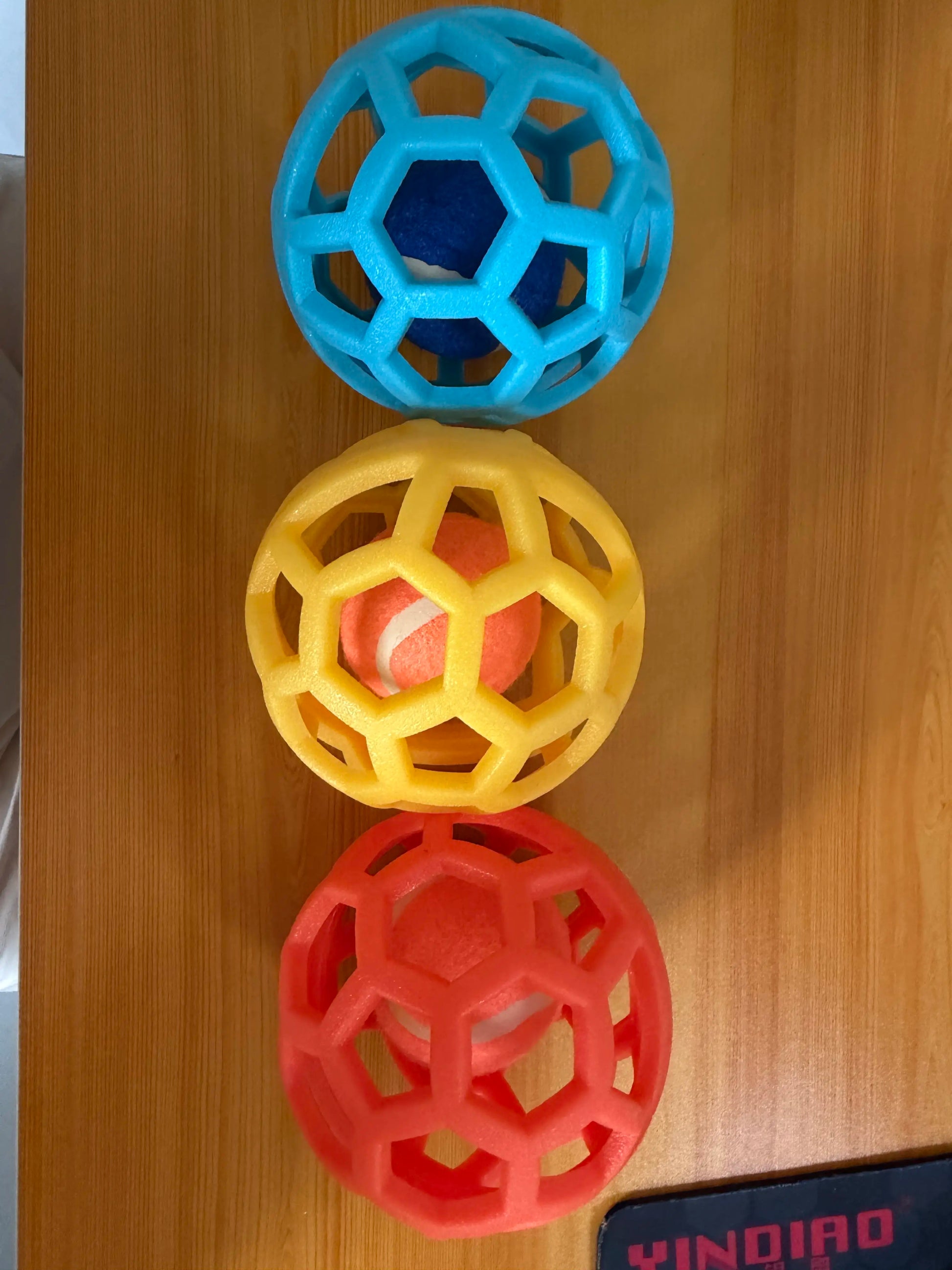 3-Pack Interactive Fetch & Dental Chew Balls for Dogs – Floating TPR Hollow Balls with Tennis Core