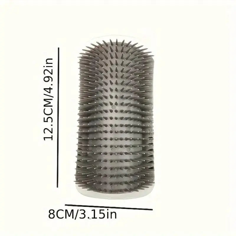 Self-Grooming Corner Brush for Cats – Soft Massage Scratcher for Happy, Healthy Fur