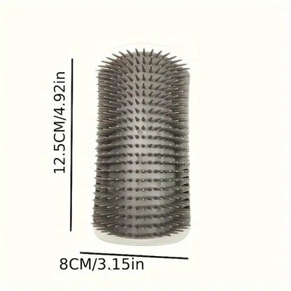 Self-Grooming Corner Brush for Cats – Soft Massage Scratcher for Happy, Healthy Fur