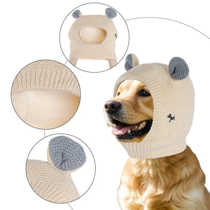 Dog Ear Muffs & Winter Hat – Noise Protection & Warmth for Medium to Large Dogs
