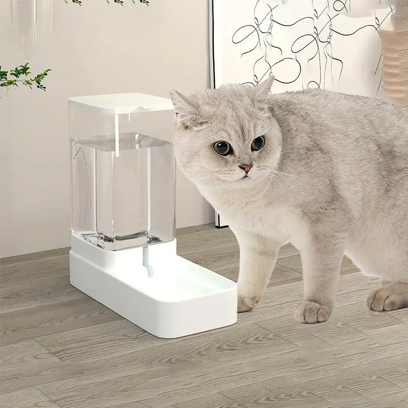Large Capacity Automatic Pet Feeder & Water Dispenser – 2-in-1 Food & Water Station for Dogs & Cats