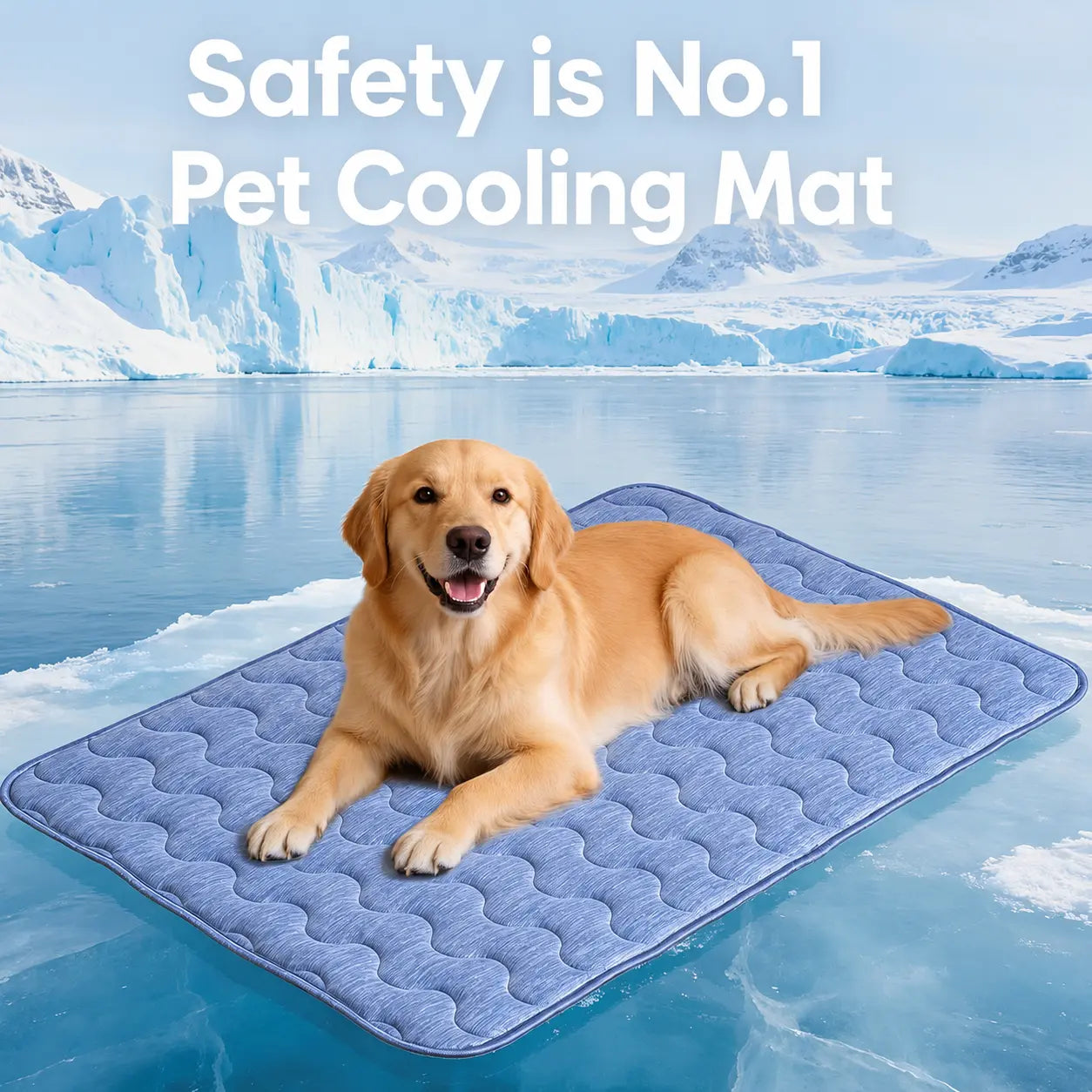 Premium Cooling Mat for Dogs – No Gel, No Electricity, Washable Non-Slip Summer Pad (Q-MAX>0.45)
