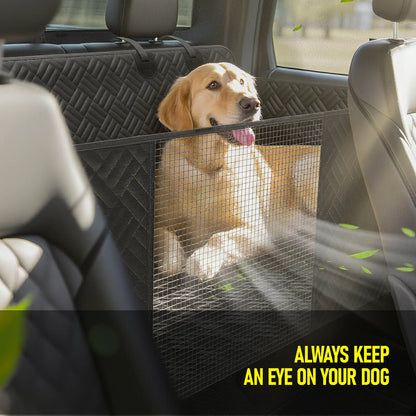 Waterproof Dog Car Seat Hammock Cover – Heavy Duty, 400 lbs Capacity, Fits Cars, SUVs & Trucks