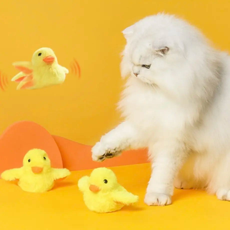 Flapping Duck Electronic Cat Toy – Realistic Motion-Activated Interactive Toy for Indoor Cats