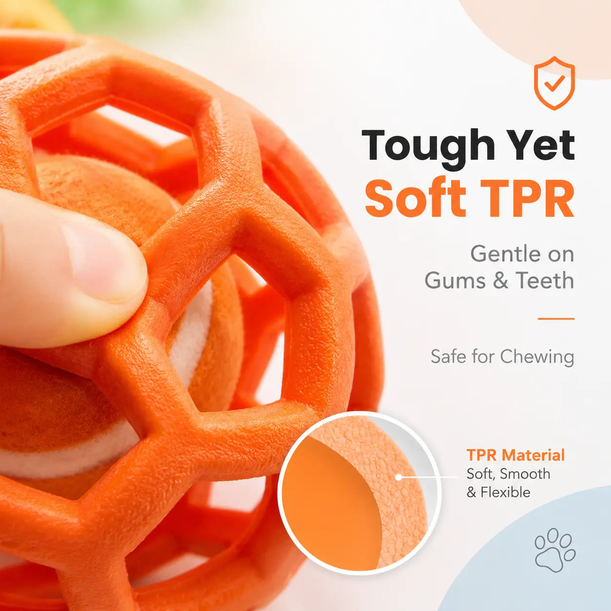 3-Pack Interactive Fetch & Dental Chew Balls for Dogs – Floating TPR Hollow Balls with Tennis Core