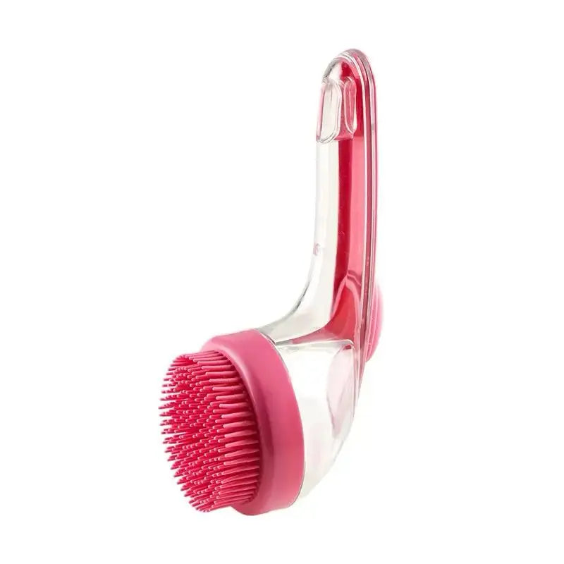 2-in-1 Pet Bath Brush with Soap Dispenser – Soft Silicone Grooming Scrubber for Dogs & Cats