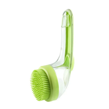 2-in-1 Pet Bath Brush with Soap Dispenser – Soft Silicone Grooming Scrubber for Dogs & Cats