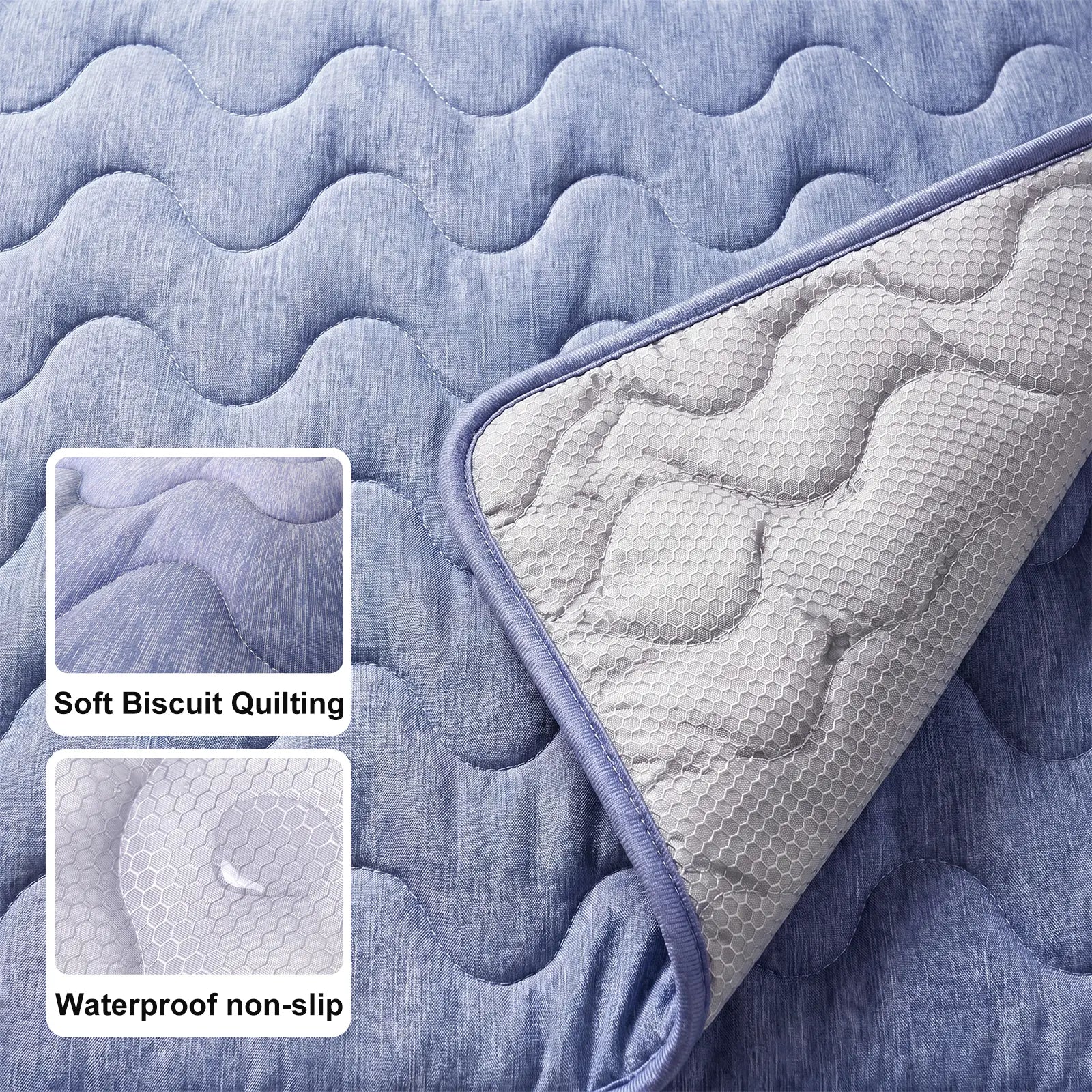 Premium Cooling Mat for Dogs – No Gel, No Electricity, Washable Non-Slip Summer Pad (Q-MAX>0.45)